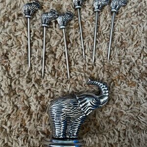 Elephant stainless steel Picks Set of 6
